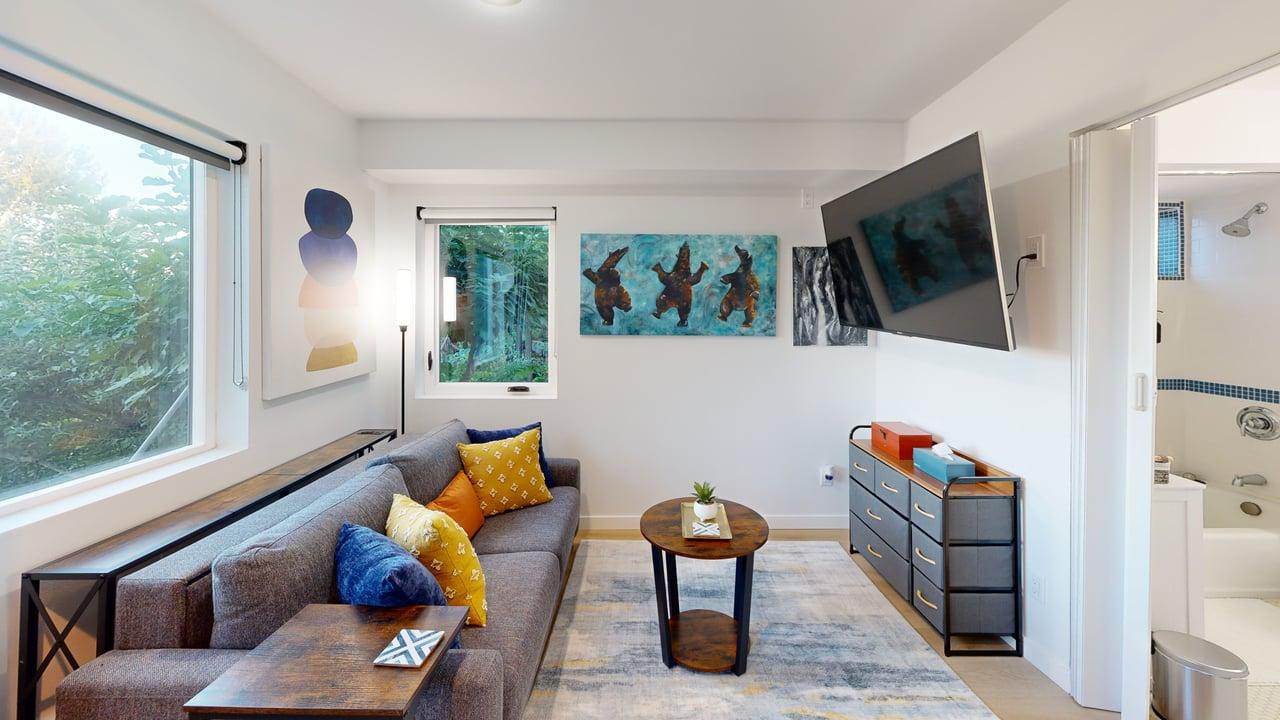 Living room inside Capitol Hill Retreat